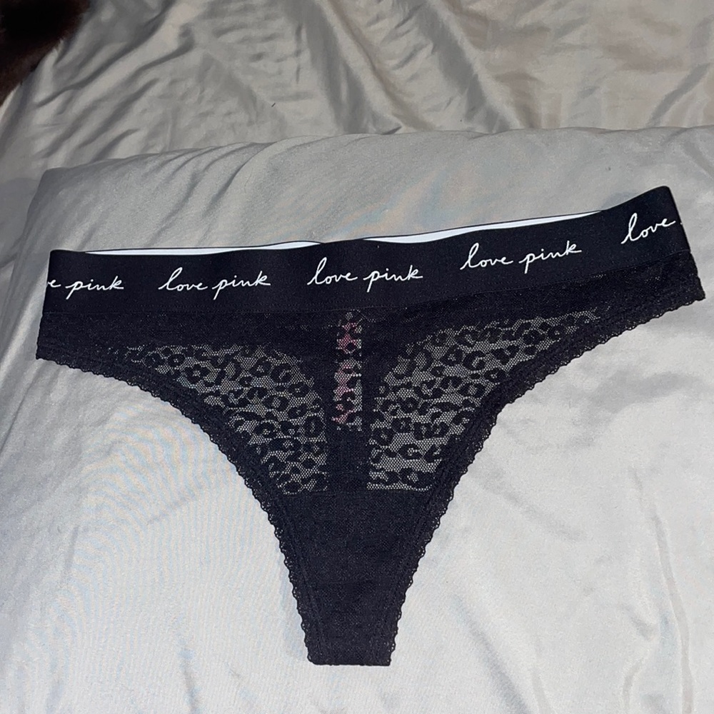 PINK lacy thong
